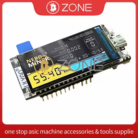 Offical Nerd Miner V2 Bitcoin Solo Lottery Miner - BTC Crypto Naked Nerdminer Ready To Ship