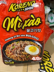 Mì Hàn Quốc xào Koreno Jumbo Bulgogi - Sự pha trộn hài hòa của mỳ và thịt bò