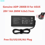 Genuine ADP-280EB B 20V 14A 280W 6.0x3.7mm ADP-280EB F A22-280P1A AC Adapter For ASUS Laptop Power S