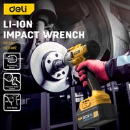 DELI Cordless Li-ion Impact Wrench with 3 Pcs Sockets (20V / 320Nm / 1/2" / 3000bpm / Brushless) DC2