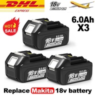 Latest Upgraded BL1860 Rechargeable Battery 18V6000mAh Lithium for Makita18V Battery BL1840 BL1850 B