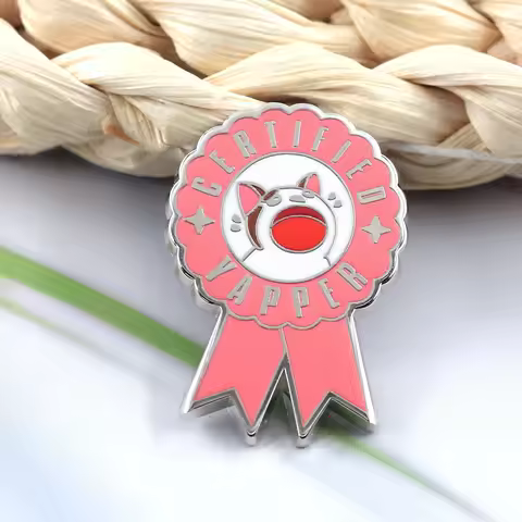 Certified Yapper Screaming Cat Enamel Brooch A Humorous Internet Meme Cat Badge Accessory For Backpa