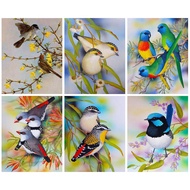 RUOPOTY 60x75cm/50x65cm/40x50cm Frame DIY Frame Painting By Numbers Bird Acrylic On Canvas Wall Art 