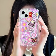 Photo frame airbag case for iphone 14promax 11 13 12 7Plus X XS Max butterfly love heart cover