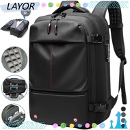 LAYORSG Airpack Backpack, Vacuum Compression Expandable Shoulder Bag, Multi-functional 60L Large Cap