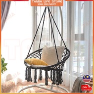 Ready Stock📍Swing Chair Nordic Style Rope Egg Chair Hammock Swinging Kids Adult Hanging Chair Round 