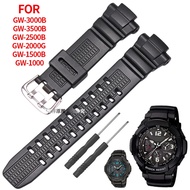 Black Resin Watchband For GW-2000 GW-3500B GW-3000B G-1200B G-1250B  Wristband Silicone Watch Bracel