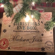 Custom Christmas Eve Box,Personalised Wooden Gift Box,Traditional Gifts,Christmas Eve Box for Children,Christmas Box Easy Install