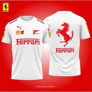 [READY STOCK] FERRARI F1 WHITE T-SHIRT