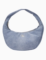 [kr2u] CK Shoulder Bag CK Denim Bag CK Hobo Bag Womens Logo Denim Small Soft Hobo Bag from South Kor