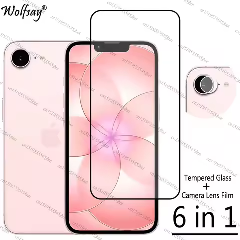 Full Cover Tempered Glass For iPhone 17e Screen Protector For iPhone 16e Camera Lens Protective Phon