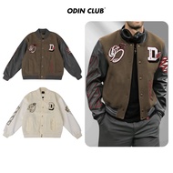 Phillip Odin Club varsityJacket, unisex men's and women's leather mixedJacket, Local Brand ODIN CLUB