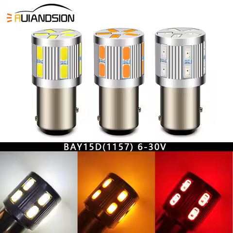 1PC BAU15S PY21W 1157 BAY15D P21 5W R5W R10W Led BA15D Bulbs Car Signal Lights Auto Lamp 6V 10-30V 6
