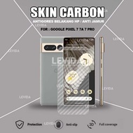 Skin Carbon Google Pixel 7 Google Pixel 7A Google Pixel 7 Pro Skin Back 3D Anti-scratch Skin Carbon 