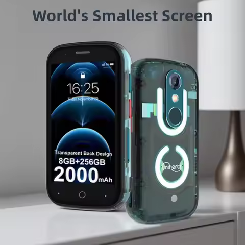 Unihertz Jelly Star Mini Smartphone 8GB 256GB Led Light Unlocked Transparent Backshell Cellphones Fo