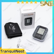 TranquilNest Voice Prompt Blood Pressure Monitor Rechargeable Digital Meter With Arm Strap Big