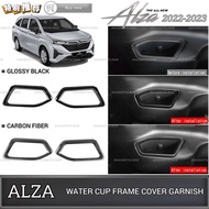 AMAZING PERODUA NEW ALZA 2022-2024 CAR DOOR SIDE WATERCUP FRAME COVER GARNISH INDOOR WATERCUP TRIM A