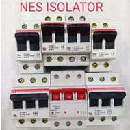 NES 2 POLE 3 POLE (32A 40A 63A 100A) ISOLATOR ON OFF SWITCH / SINGLE PHASE 3 PHASE MAIN SWITCH