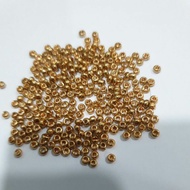 A Star Glass Gold/ Sugar Bead Gold