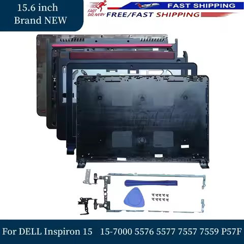 For DELL Inspiron 15 5576 5577 7557 7559 Notebook Screen LCD Back Cover/Front Bezel/Palmrest/Bottom 
