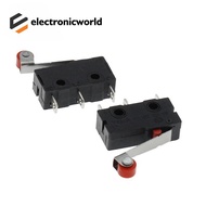 10PCS KW12  KW12-N Mini Micro Switch 3Pin With Roller Limit Switch