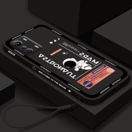 Casing Infinix Zero 5G Zero X Neo Zero X Pro Trendy Brand Astronaut Nasa Phone Case Straight Edge Shockproof Soft TPU Cover