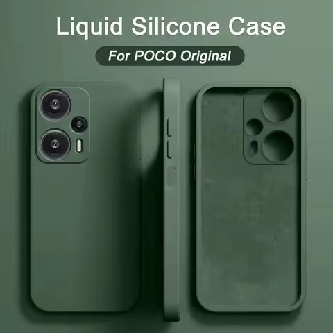 Original Liquid Silicone Phone Case For Xiaomi Poco F5 F1 F2 F3 F4 F5 Pro GT Cases For Poco X5 M4 M3