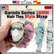 Watch Strap 18mm Ice Silk Hair Ties Style Strap For Garmin Forerunner 265S/255S/Garmin Venu 2S/vivom