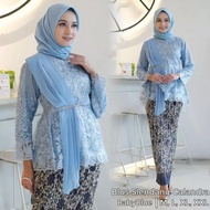 Aurora Tille Setelan Baju Kebaya Kondangan Modern Pakaian Tradisional Simpel Elegan ~ Set Kebaya Wis