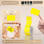 NIIMBOT B21/B3S/B1 Pure Color Label  Printing Paper Food Self Adhesive Label Paper Stick Paper