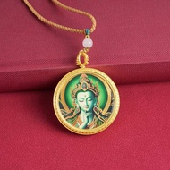 唐卡前世今生唐卡圆形唐卡项链吊坠文殊菩萨唐卡项链Thangka Past and Present Thangka Round Thangka Necklace Hanging20260609