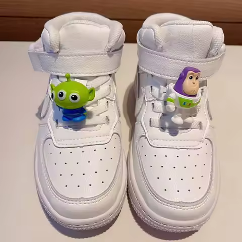 MINISO Character Penguin Kuromi Shoe Lace Charms Buzz Lightyear Mouse Shoes Buckle Sports Shoes Acce
