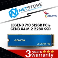 ADATA LEGEND 710 512GB PCIe GEN3 X4 M.2 2280 SSD - ALEG-710-512GCS