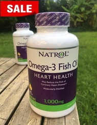 80% OFF ราคา Sale!! EXP:5/2024 โอเมก้า 3 น้ำมันปลา Omega-3 Fish Oil Natural Lemon Flavor 1000mg 150 