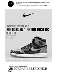 AIR JORDAN 1 RETRO HIGH OG "Rebellionaire" - US8.5