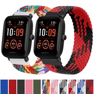 Braided Loop Solo 20mm Nylon Strap for Xiaomi Huami Amazfit Bip U Pro GTS 3 Bip S GTS 2 Mini GTR 42mm