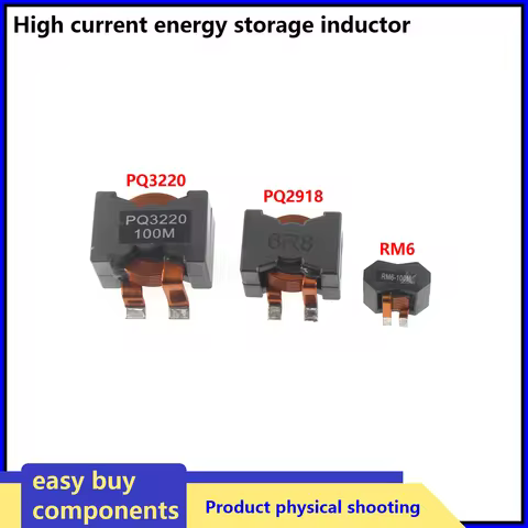 High current energy storage inductor PQ3220 RM6 PQ2918 4.7uH 10uH 50A 22UH 47UH 100A new energy flat