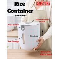 5kg 8kg+ Rice Bucket Insect-Proof Moisture-Proof Sealed Rice Dispenser Rice Storage Container Bekas Beras Tong Beras