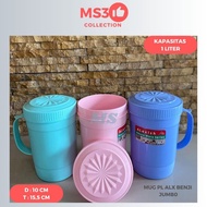 Alexis Benji Mug/1 Liter Benji Glass+Lid+Handle