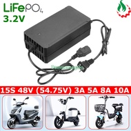 Electric vehicle charger 15S 48V (54.75V) for 3.2V Li-Fe iron battery (Shared 13S 54.6V charger)