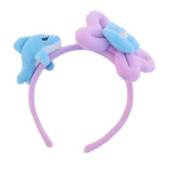 Farglory Ocean Park Fantasy Pearl Bow Dolphin Doll Plush Headband-Blue Styling Headband