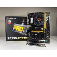 ชุดเซ็ตซีพียู+บอร์ด CPU (เลือกได้) + MB BIOSTAR TB250-BTC PRO VER.6.1 SOCKET1151 มีเพทหลัง MAXCOM