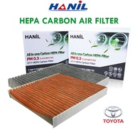 HEPA Carbon Filter for Toyota Corolla Altis C-HR Rav4 Fortuner Harrier Priusn Aqua Vios Camry Alphard Dyna Hilux /Hanil/ Cabin Air Filter H11 HEPA Filter