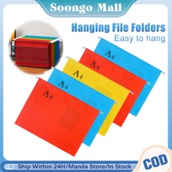 25Pcs A4 Hanging File Folder Colorful Suspension File Folder Office File Clip Documents Filing