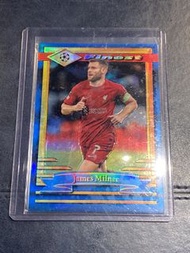 2022-23 Topps Finest Flashbacks UCL James Milner Liverpool FC Blue Refractor /99 Insert Card 占士米拿利物浦