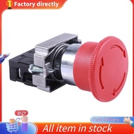 In -22mm NC Red Mushroom Emergency Stop Push Button Switch 600V 10A ZB2-BE102C XB2-BS542X1