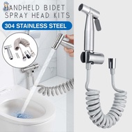 Bidet Sprayer 200cm Stainless Steel Diaper Sprayer Shattaf Bidet Set with spiral hose for Toilet
