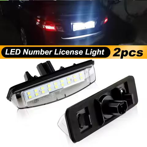 2Pcs Led car License Plate light Bulb For Toyota Camry 40 V40 XV40 2006-2011 Aurion XV40 Echo 4D Pri