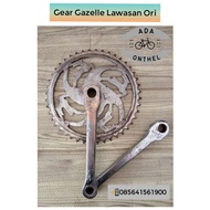 Raw GAZELLE GEAR - CRANK GAZELLE - ONTHEL GAZELLE BIKE GEAR - CRANK ONTHEL GAZELLE