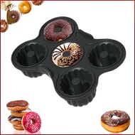 [kokiya] Silicone Donut Pan Donut Making Accessories Mould for Chocolate Biscuit Cake